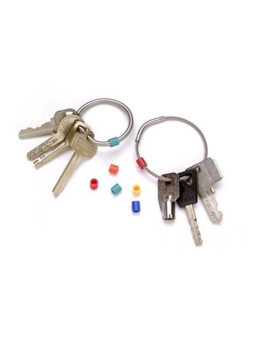 Porte-clés d'inventaire en vinyle avec pochette de protection 1⅜