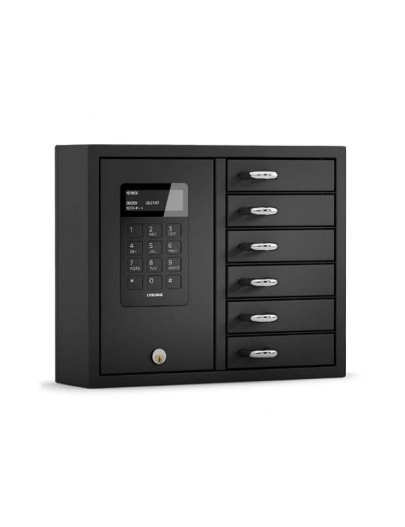 Armoire à clés 6 casiers 9006 SI, KB System