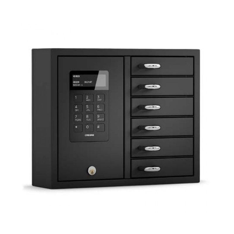 Armoire à clés 6 casiers 9006 SI, KB System