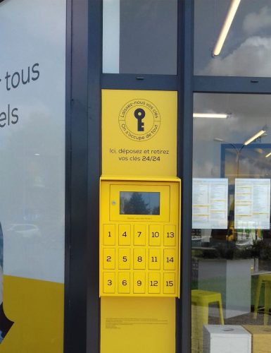 Dépot de clés simple pour garage automobile
