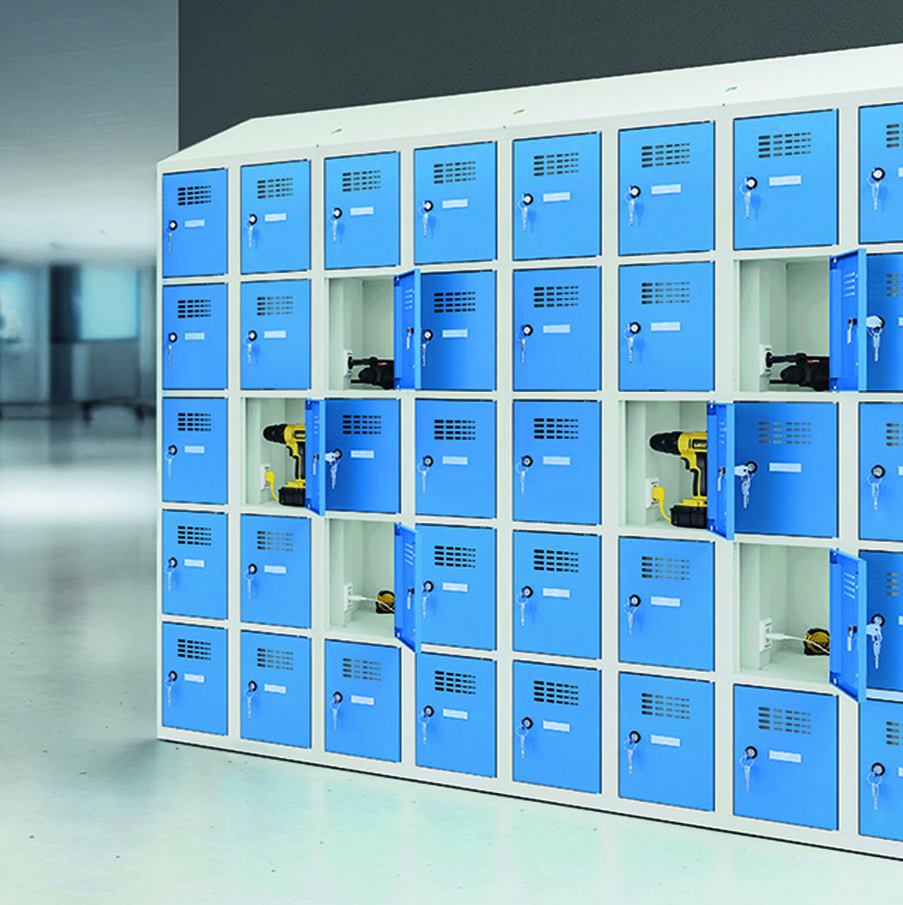 Casiers électriques pour recharger des outils