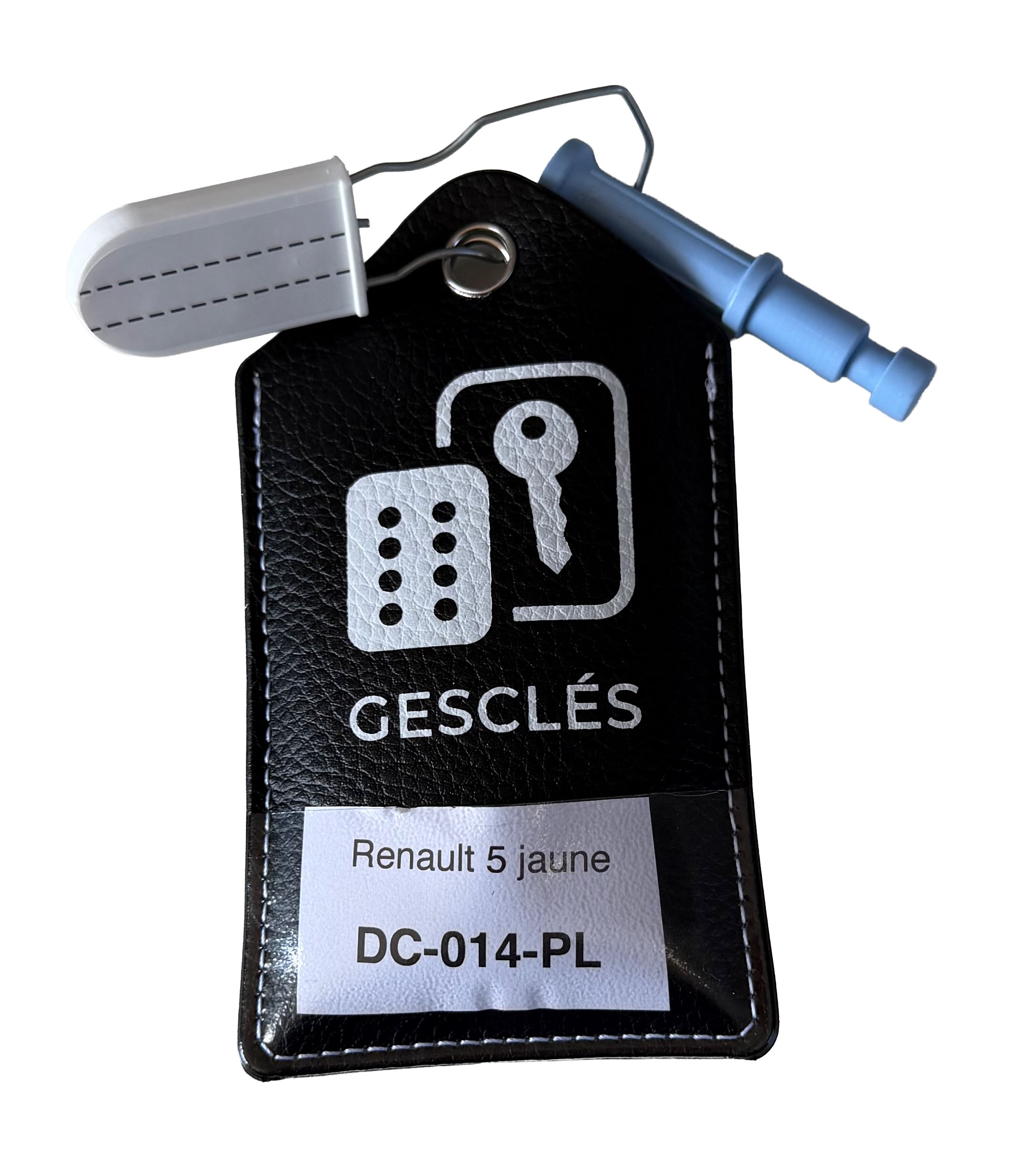 Étui avec scellé + numero Une pochette permet de glisser l'immatriculation du véhicule